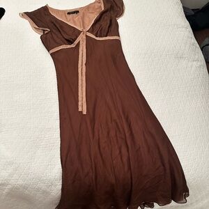 Silk Chiffon Dress BCBG